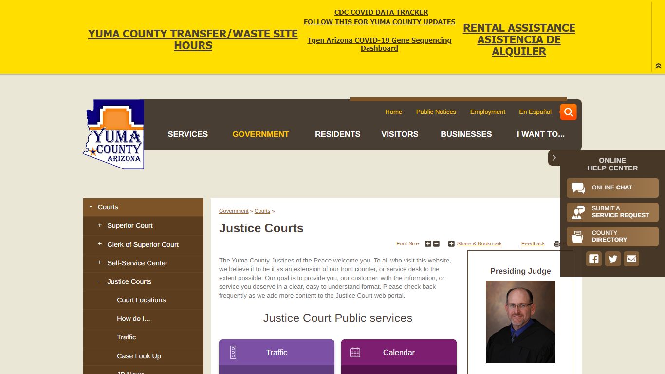 Justice Courts | Yuma County
